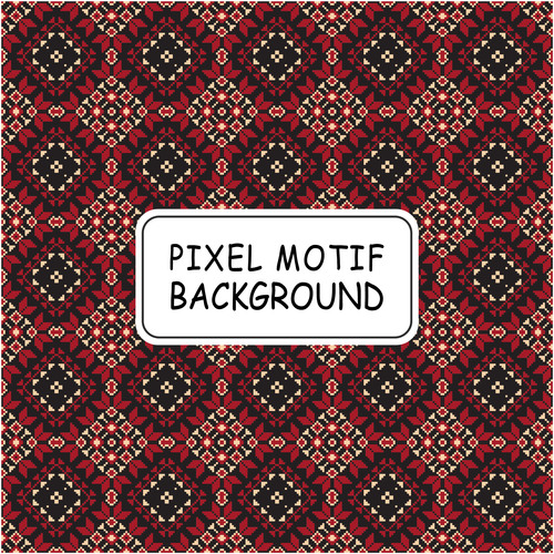 Bi color pixel pattern background vector free download