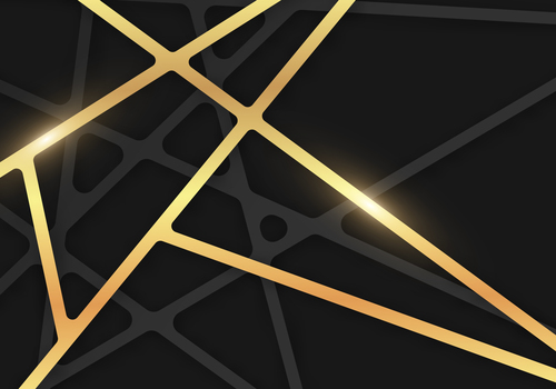 Gold dimension line background vector free download