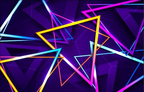 Triangular color overlapping shape abstract background vector free download
