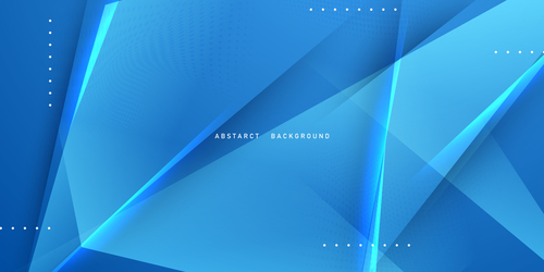 Blue geometric abstract background vector free download
