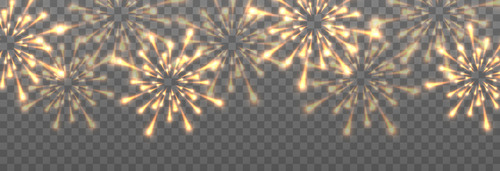 Set off golden fireworks vector free download