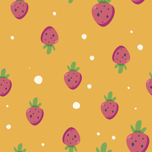 Fresh summer fruits seamless pattern vector free download