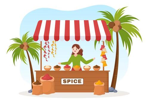 Spice shop vector free download