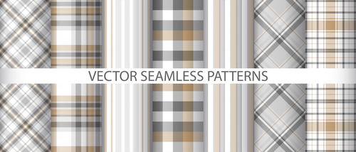 Plaid pattern seamless background vector free download