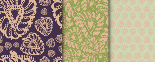 Seamless pattern vector of leaf texture free download