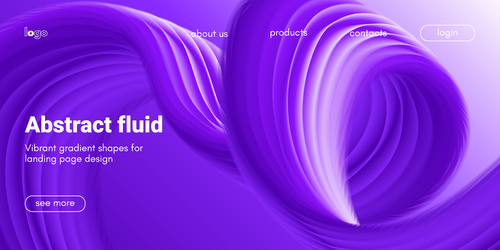 Fluid dynamic colorful gradient shape with movement effect vector free download